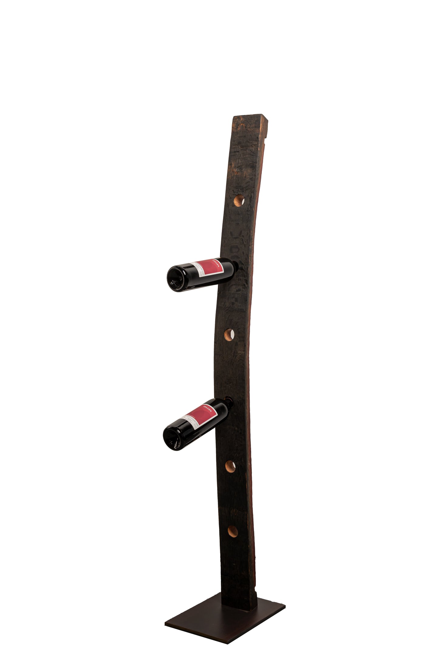 Weinflaschenhalter aus Original Fassdaube